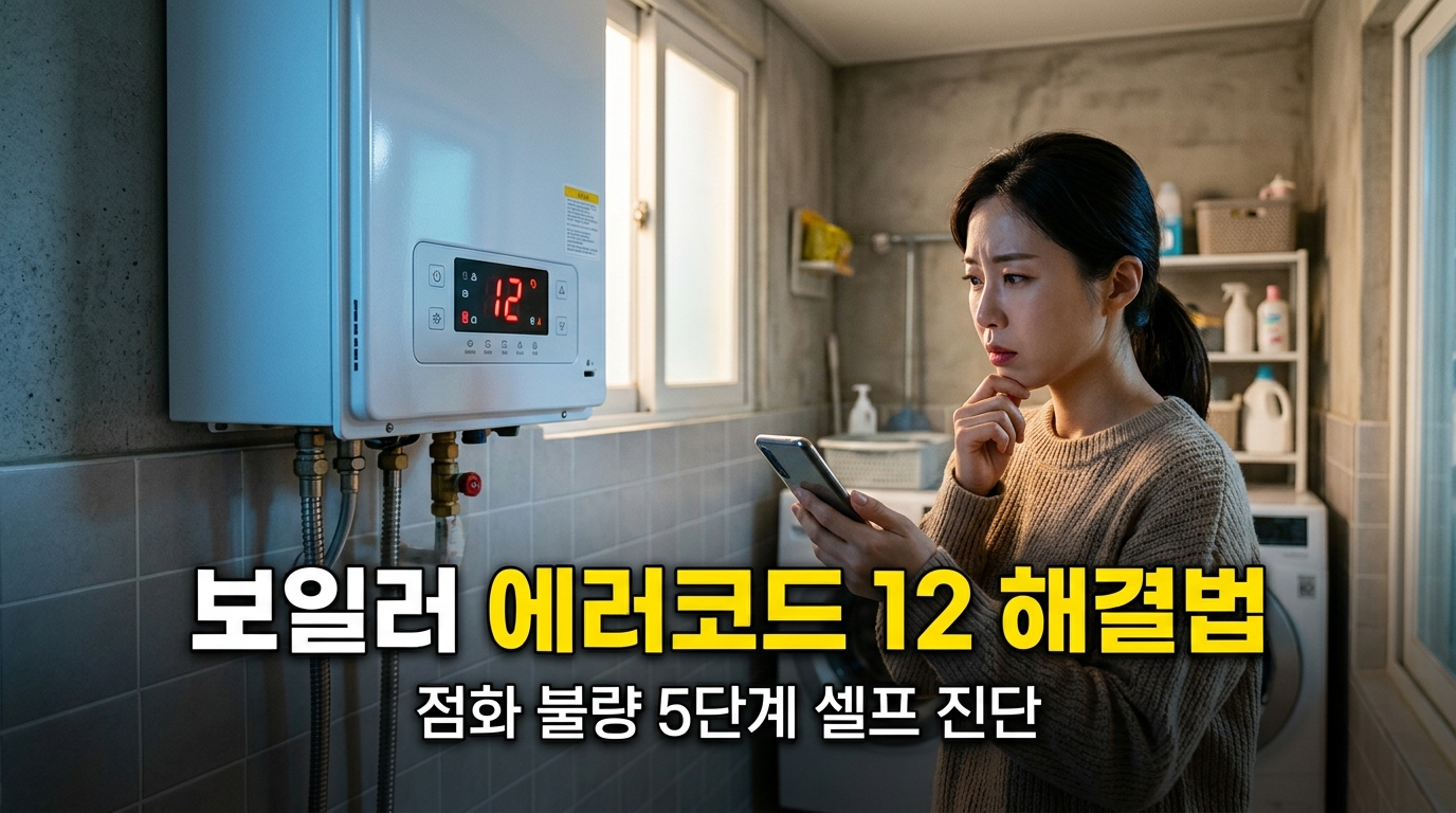 보일러 에러 코드 12 해결법