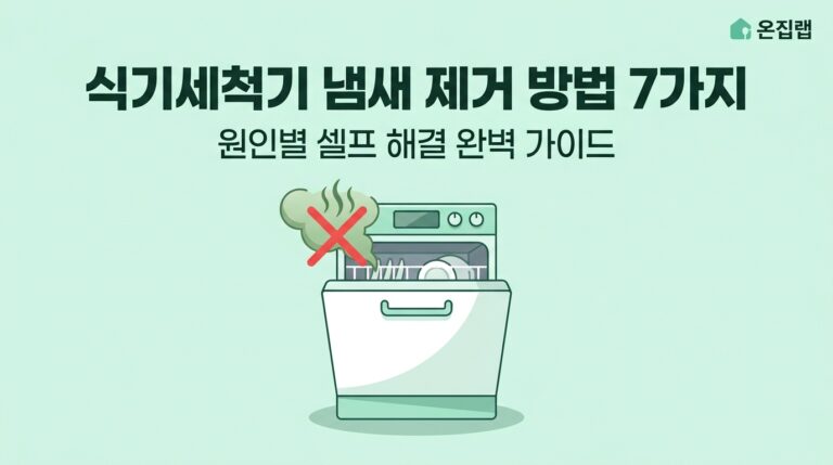 식기세척기 냄새 제거 방법 안내