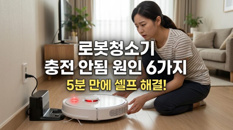 로봇청소기 충전 문제 해결하기