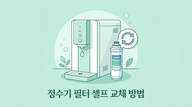 정수기필터 셀프교체방법