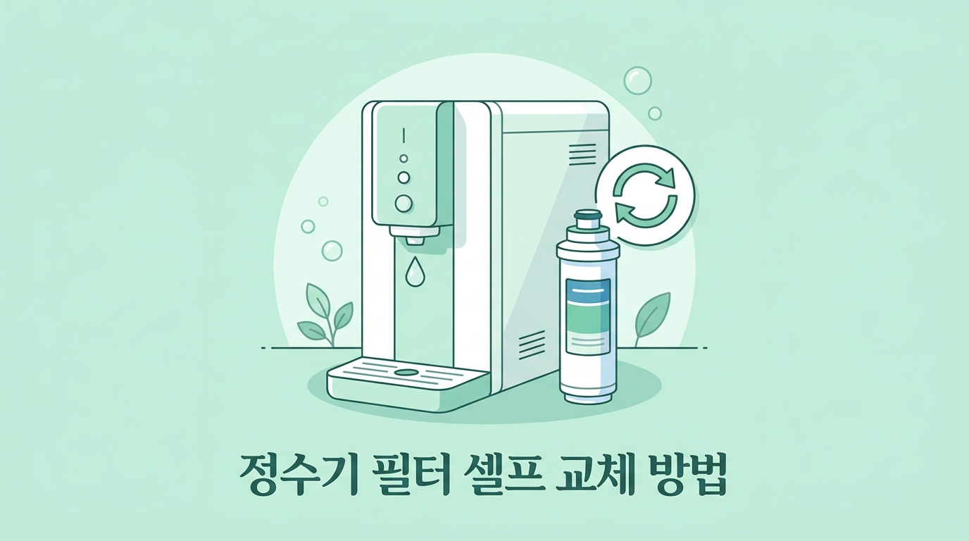 정수기필터 셀프교체방법