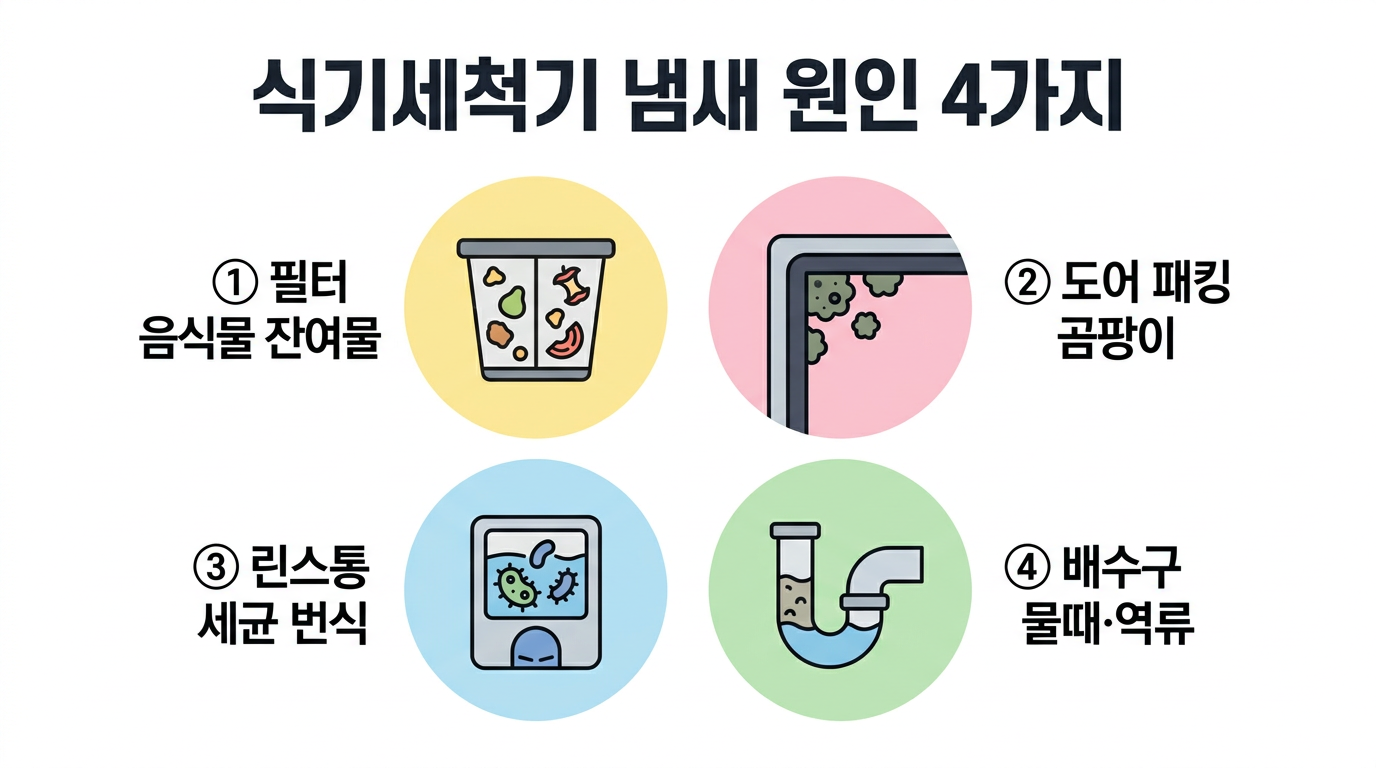 식기세척기 냄세원인