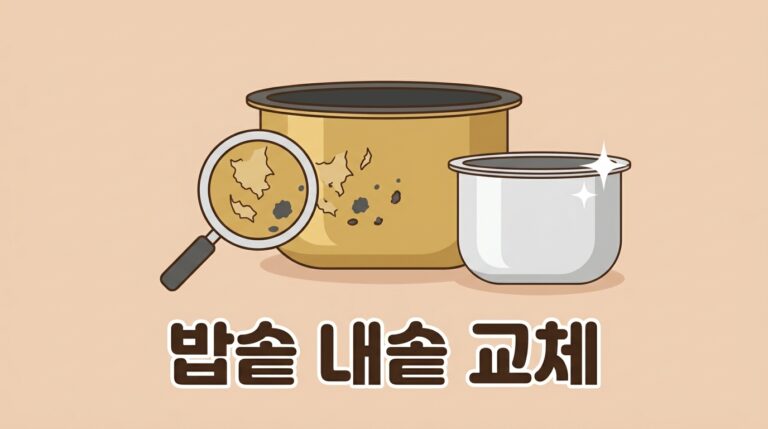 밥솥 내솥 교체